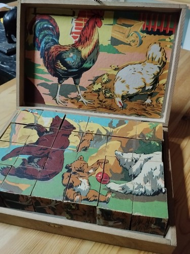 Ancien jeu cubes - ancien, de
