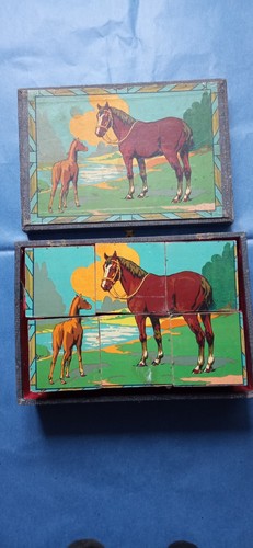 Jeu cubes ancien - de,
