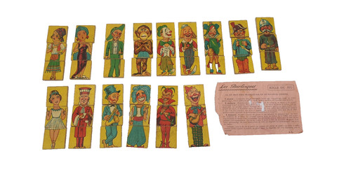 Jeu les cubes amusants anciens