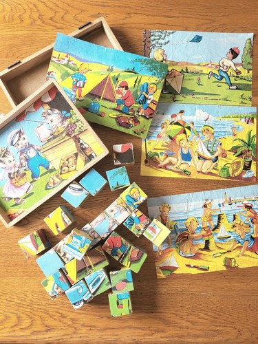 Jeu cubes ancien complet - jeu,