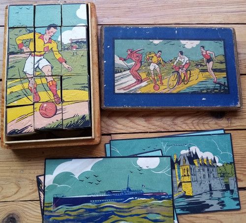 1950 joli jeu de cubes - 1950,