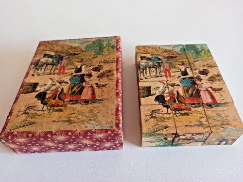 Ancien jeu cubes - jeu, 12