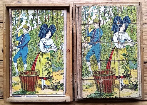 1910 petit jeu de cubes - -,
